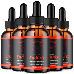 (5 Pack) Endurix Male Support Drops Advanced Endu Rix Supplement 300 Servings