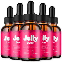 (5 Pack) Jelly Burn Drops Advanced Health & Fitness Formula JellyBurn 150 Serves