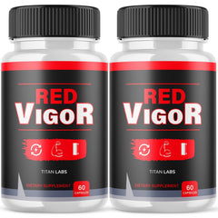(2 Pack) Red Vigor Pills Advanced Male Support Supplement RedVigor 120 Capsules