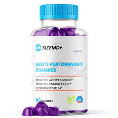 SizeMD+ Male Gummies Advanced Formula Vitamin Supplement 60 Gummies (1 Pack)