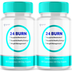 24 Burn Advanced Burner Formula Natural Energy and Fitness Support 120 Capsules (2 Pack)