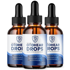 (3 Pack) Otohear Ear Health Support Drops Natural Oto Hear Vitamin 90 Servings
