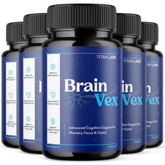 (5 Pack) BrainVex Nootropic All Natural Brain Supplement Brain Vex 300 Capsules