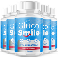 (5 Pack) Gluco Smile Pills Advanced Blood Health Support GlucoSmile 300 Capsules