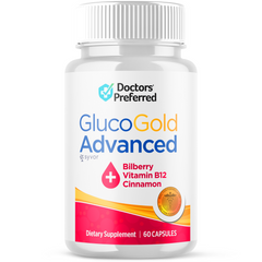 Gluco Gold Blood Balance Glycogen Supplement Pills (1 Pack - 60 Capsules)