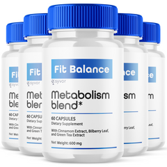 Fit Balance Metabolism Blend Supplement Pills (5 Pack-300 Capsules)
