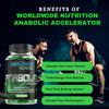 Image of Worldwide Nutrition Anabolic Accelerator Vitamin Supplement -180 Capsules - ARMOLEY