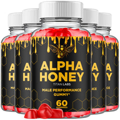 (5 Pack) Alpha Honey Gummy Male Health Support Supplement AlphaHoney 300 Gummies