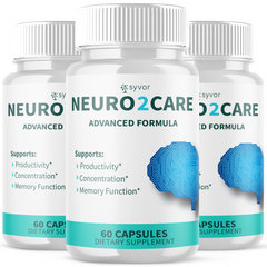 Neuro2Care Nootropic Formula Brain Supplement Neuro 2 Care (3 Pack - 180 Capsules)