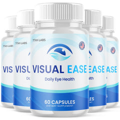 (5 Pack) Visual Ease Support Healthy Eye Vision & Function VisualEase 300 Capsules
