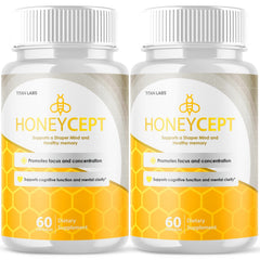 (2 Pack) Honeycept Nootropic All Natural Brain Supplement Honey Cept 120 Capsule