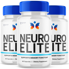 Neuro Elite Nootropic All Natural Super Brain Supplement (3 Pack - 180 Capsules)