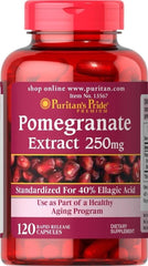 Puritan's Pride Pomegranate Extract 250mg - 120 Capsules