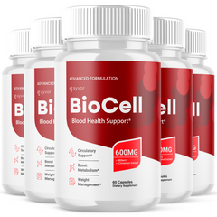 BioCell Blood Health Support Bio Cell Glycogen Vitamin (5 Pack-300 Capsules)