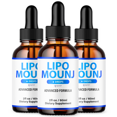 Lipo Mounj Drops Advanced Formula Support Supplement (3 Pack)