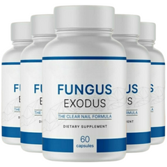 5-Pack Fungus Exodus Pills Supports Strong Healthy Natural Nails-300 Capsules - ARMOLEY