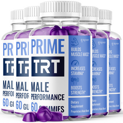 (5 Pack) Prime TRT Male Gummys Advanced Formula PrimeTRT Max Vitamin 300 Gummies