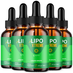 Lipo Xtreme Drops Advanced Formula Health & Fitness Supplement 150 Serv (5 Pack)