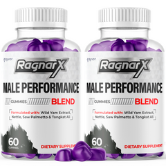 (2 Pack) RagnarX Male Gummys Advanced Formula Ragnar X Max Vitamin 120 Gummies