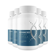 Advanced Memory Formula - Best Natural Brain Supplement 5-Pack - 300 Capsules