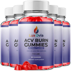 (5 Pack) LuxOvia Burn ACV Gummys 1000MG Advanced LuxOviaBurn Vitamin 300 Gummies