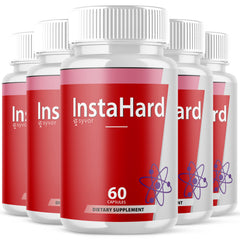 (5 Pack) InstaHard Advanced Male Support Pill Insta Hard Supplement 300 Capsules