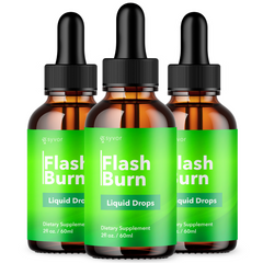 Flash Burn Drops Advanced Formula Health & Fitness Support Supplement (3 Pack)