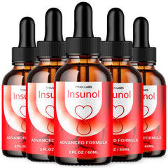 (5 Pack) Insunol Blood Support Drops Advanced Vitamin Supplement 150 Servings