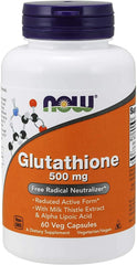 Now Foods Glutathione, 500 mg, 60 Veg Capsules