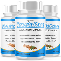 (3 Pack) Prostakare Advanced Prostate & Bladder Support Prosta Care 180 Capsules