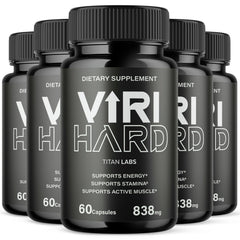 (5 Pack) Viri Hard Advanced Male Health Support Supplement ViriHard 300 Capsules