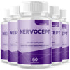 Image of (5 Pack) Nervocept Nootropic Natural Super Nerve Supplement Nervo Cept 300 Capsules