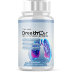 (1 Pack) BreathiZen Pills Advanced lungs Health Support Breathi Zen 60 Capsules