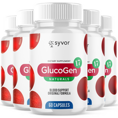 Glucogen 17 Blood Pills Advanced Support Glucogen 17 Fomula (5 Pack - 300 Capsules)