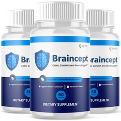 (3 Pack) Braincept Nootropic Formula Vitamin Supplement Brain Cept 180 Capsules