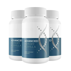 Advanced Memory Formula - Best Natural Brain Supplement 3-Pack - 180 Capsules