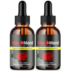 (2 Pack) Glucomend Blood Support Drops Gluco Mend Vitamin Supplement 60 Servings