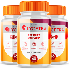 Glycetra Advanced Glycogen Supplement Pills Natural Circulation Support (3 Pack - 180 Capsules)