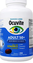 Bausch Lomb Ocuvite Adult 50+ Eye Vitamin & Mineral Supplement - 150 gels 2/2027