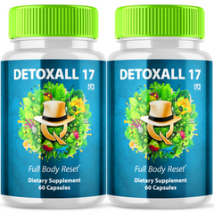 Detoxall 17 Pills, Detoxall 17 Brain Boosting Nootropic (2 Pack - 120 Capsules)