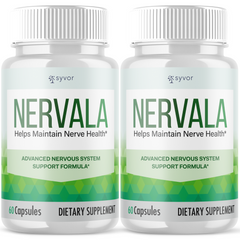 Nervala Nerve Nootropic All Natural Super Nerve Supplement (2 Pack - 120 Capsules)