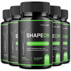 (5 Pack) Shape On Advanced Energy & Fitness Formula Supplement ShapeOn 300 Capsules