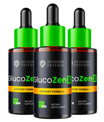GlucoZenX Drops X 6 Liquid Natural Formula (3Pack) (2oz 60ML)