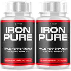 (2 Pack) Iron Pure Advanced Male Pills Formula IronPure Supplement 120 Capsules