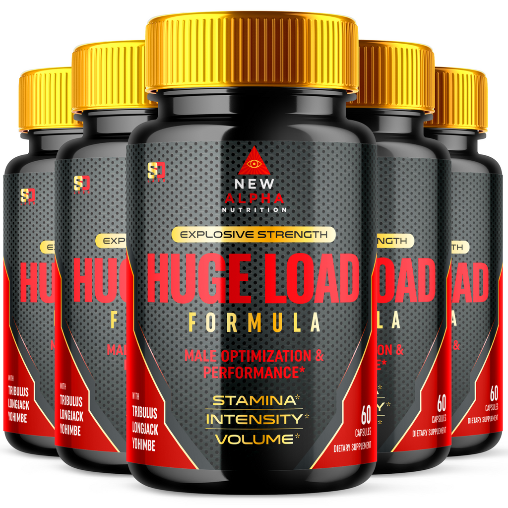 Load Capsules Huge Load Supplement Pills (5 Pack - 300 Capsules)