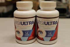 Lot of 2 Visiultra Premium 14 Eye Health Formula 60 Capsules 01/27