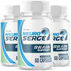 (3 Pack) Neuro Serge Nootropic Natural Brain Supplement NeuroSerge 180 Capsules