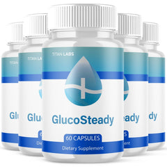 (5 Pack) GlucoSteady Advanced Blood Support Formula Gluco Steady 300 Capsules