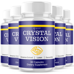 (5 Pack) Crystal Vision Support Healthy Eye Function CrystalVision 300 Capsules