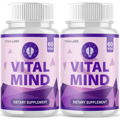 (2 Pack) Vital Mind Nootropic All Natural Brain Supplement VitalMind 120 Capsule